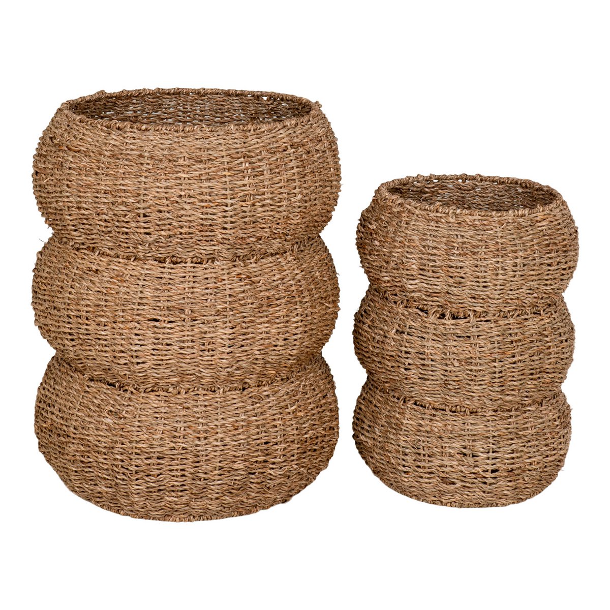 Sarbas Baskets - Natural, Seagrass, Set of 2