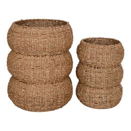 Sarbas Baskets - Natural, Seagrass, Set of 2