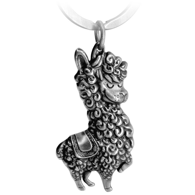 "No Drama Llama" Llama nøglering - Cool Llama/Alpaka vedhæng - Lucky Charm og gave til Lama elskere