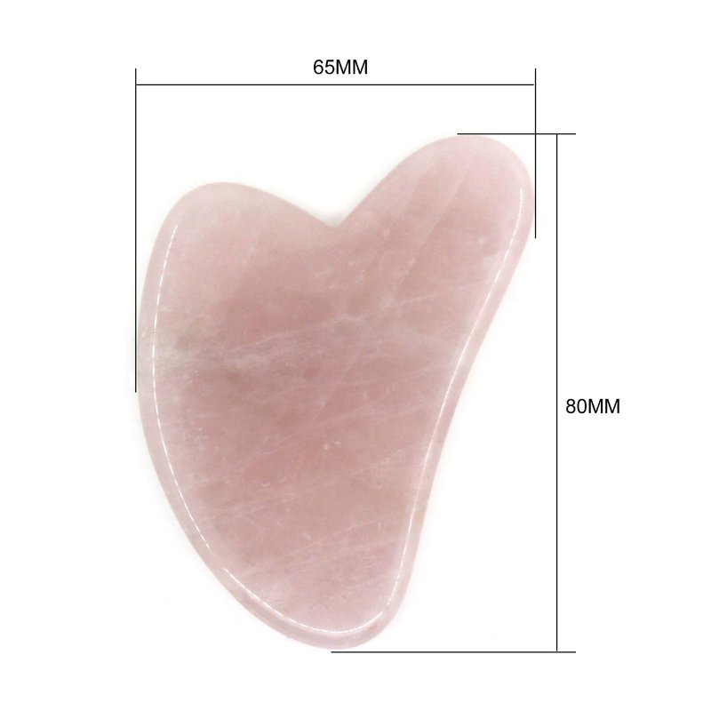 Set van 11 + 1 gratis - Rozenkwarts Gua Sha met deksel