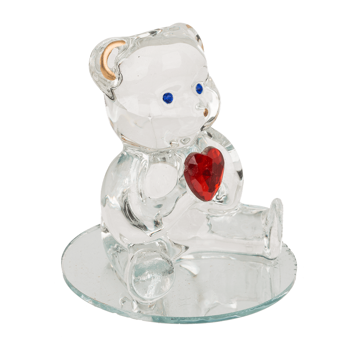 Glass Bear with Heart,