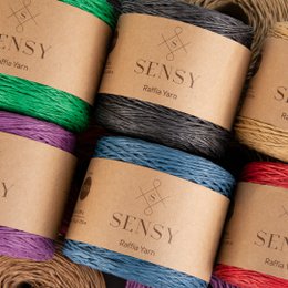 Sensy Premium 274 iarde %100 filato di rafia di carta
