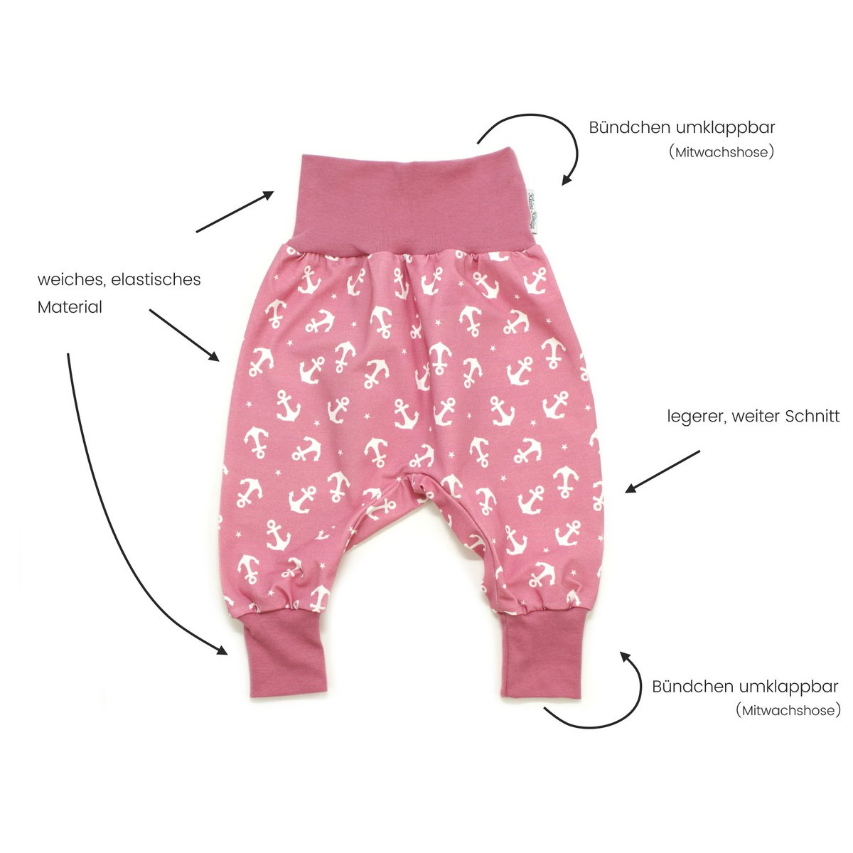 Bloomersy dziecięce unisex zwierzęta leśne Cosy Forest, przydymiony niebieski