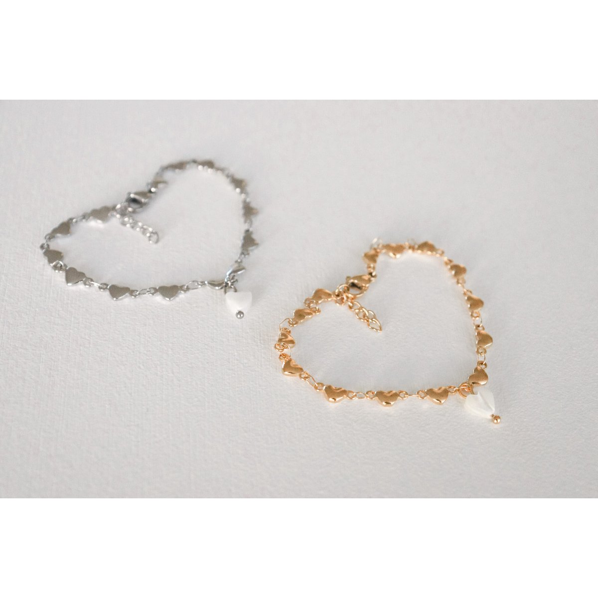 Brazalete de corazones - oro