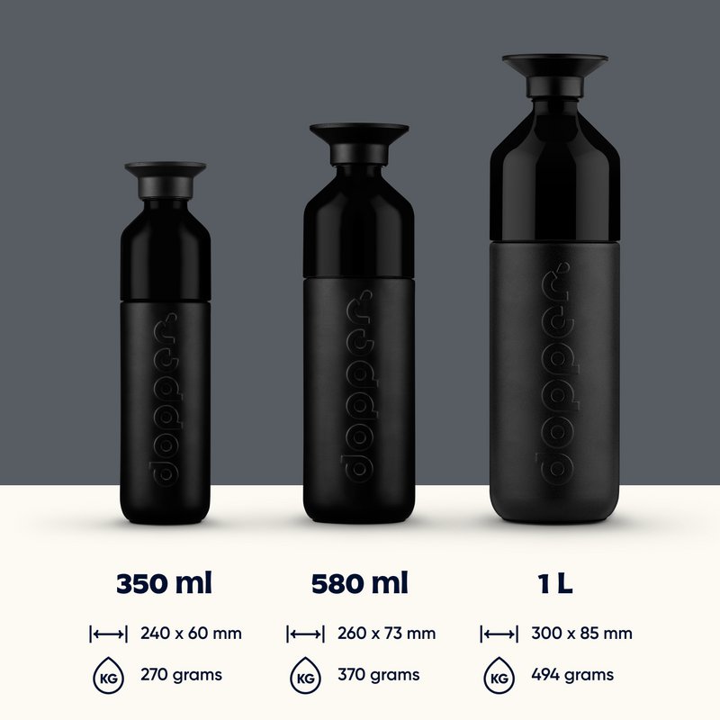 Dopper Isoleret termokande Flaske Blazing Black 350ml