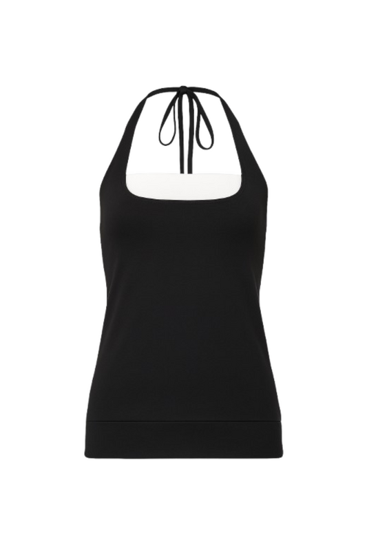 Halter Neck Faux Cape Top