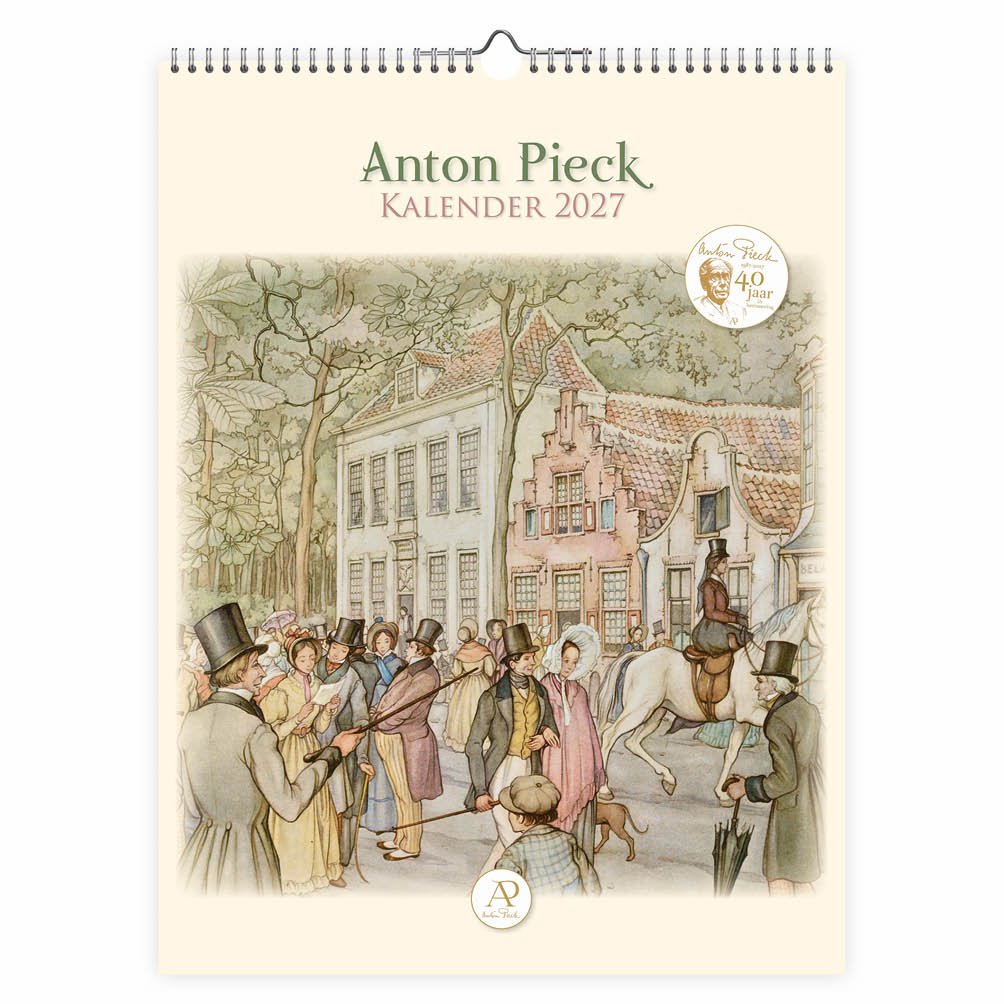 0016 Anton Pieck maandkalender groot Hoge Hoeden 2027