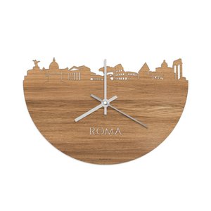 Skyline Uhr Rom Eiche