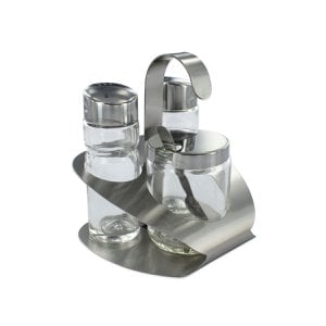Fakelmann mustard, salt and pepper set