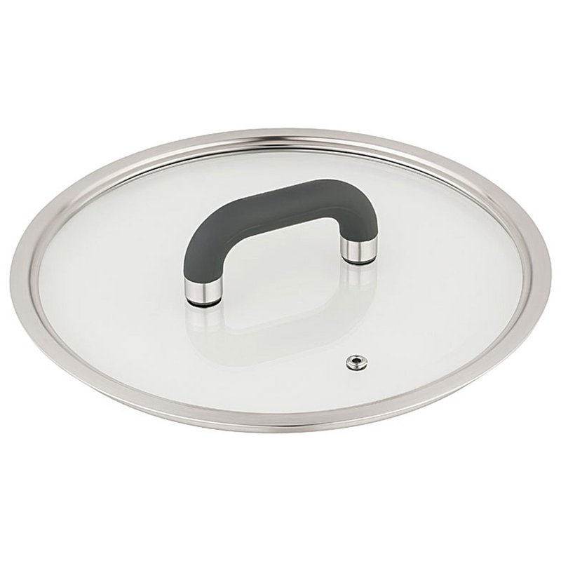 LUGANO Edelstahl Servier Pfanne 24 cm