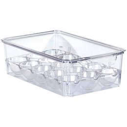 Egg Holder with Lid for 15 Eggs