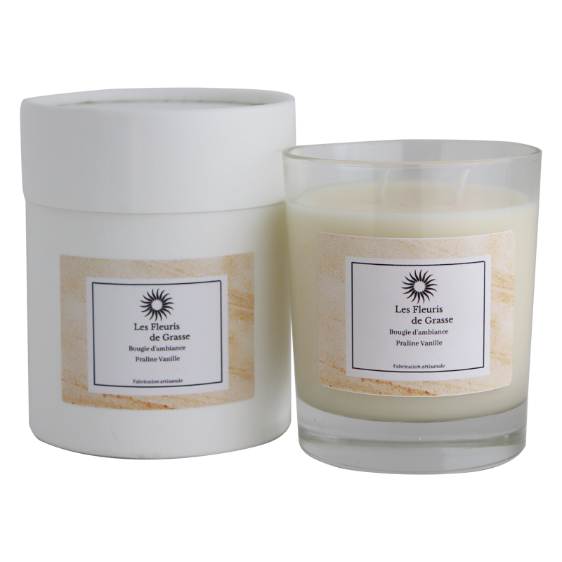 CANDLE 220 GR PRALINE VANILLA