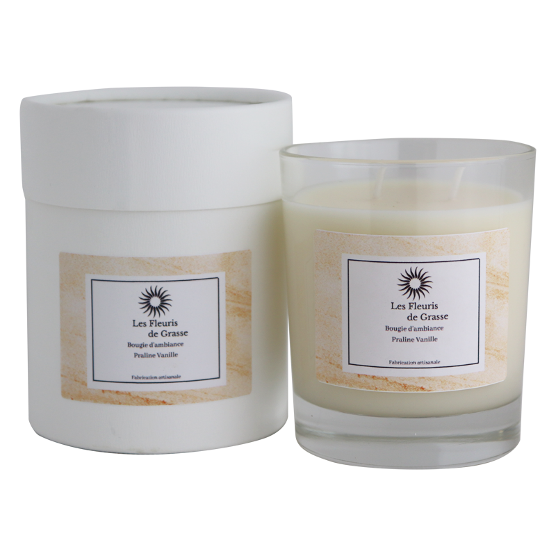 CANDLE 220 GR PRALINE VANILLA