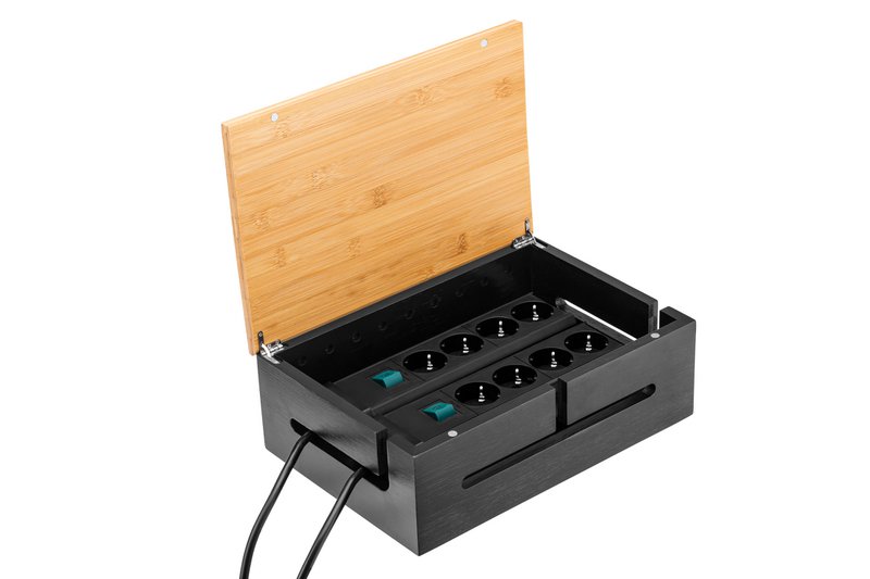 Kabelbeheerbox, zwart