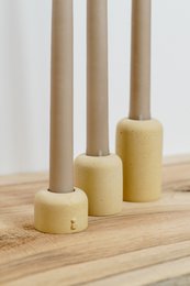 Bougeoirs beiges