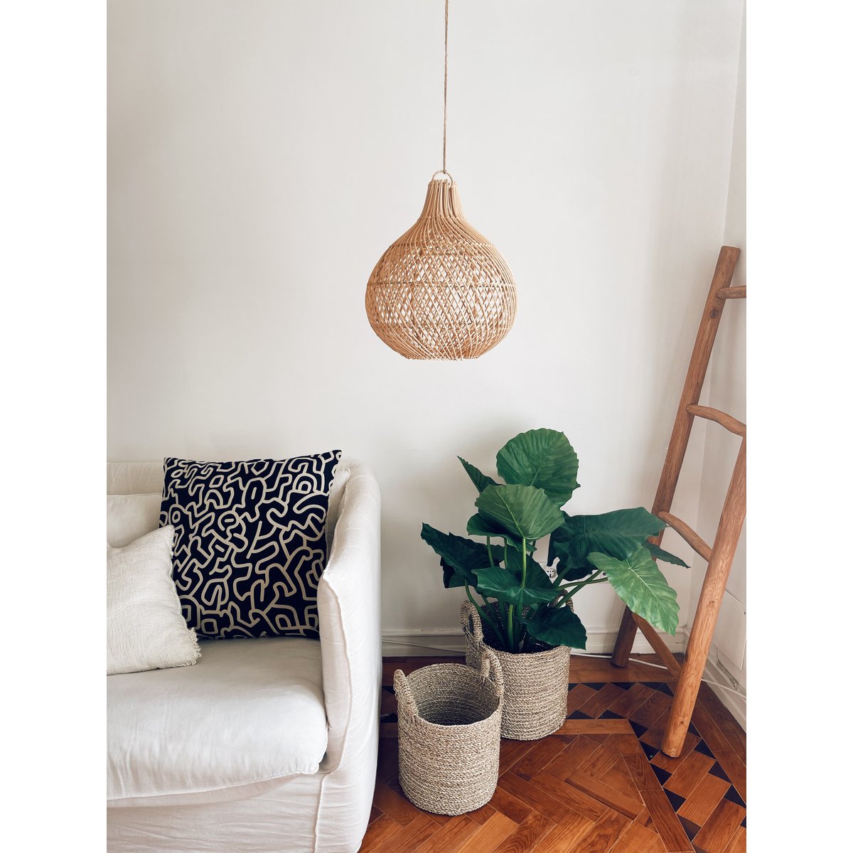 Mandala Lampshade Natural Cross