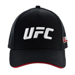 UFC zwarte herenpet – sport-levensstijl, verstelbaar, officieel UFC-logo, bescherming tegen de zon