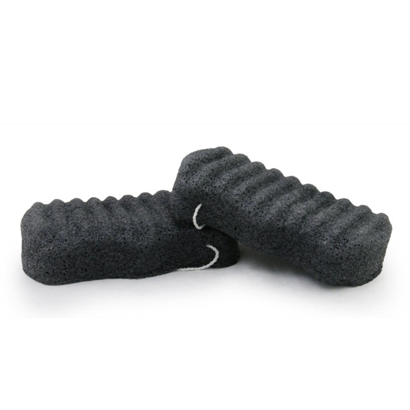 Konjac XL Body Sponge with Bamboo Charcoal