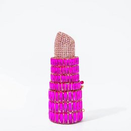 Saint Tropez Diamond Emerald Fuchsia læbestift aftentaske