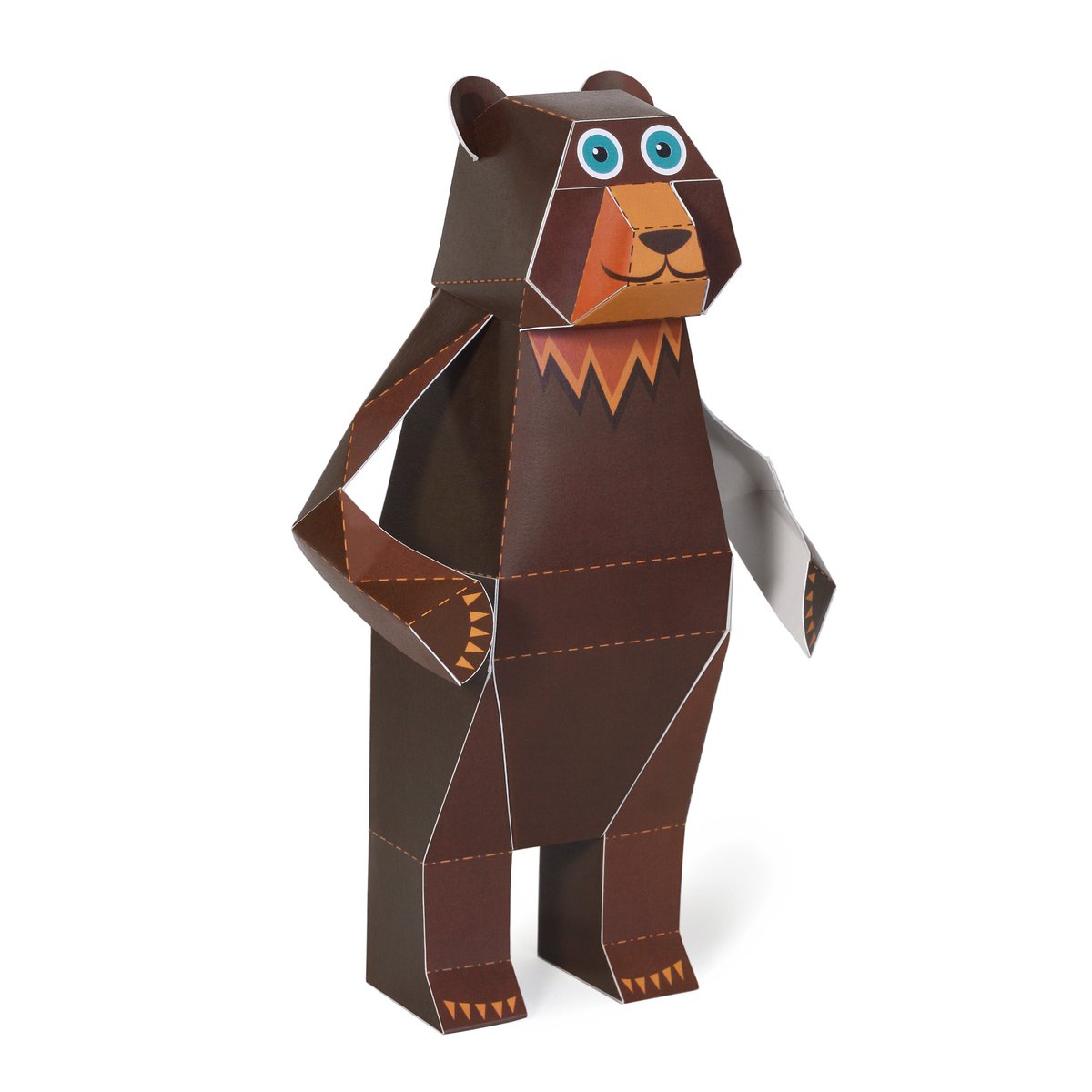 Jouets en papier animaux des bois