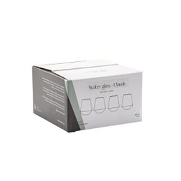 Water glasses Claude, set of 4, grey