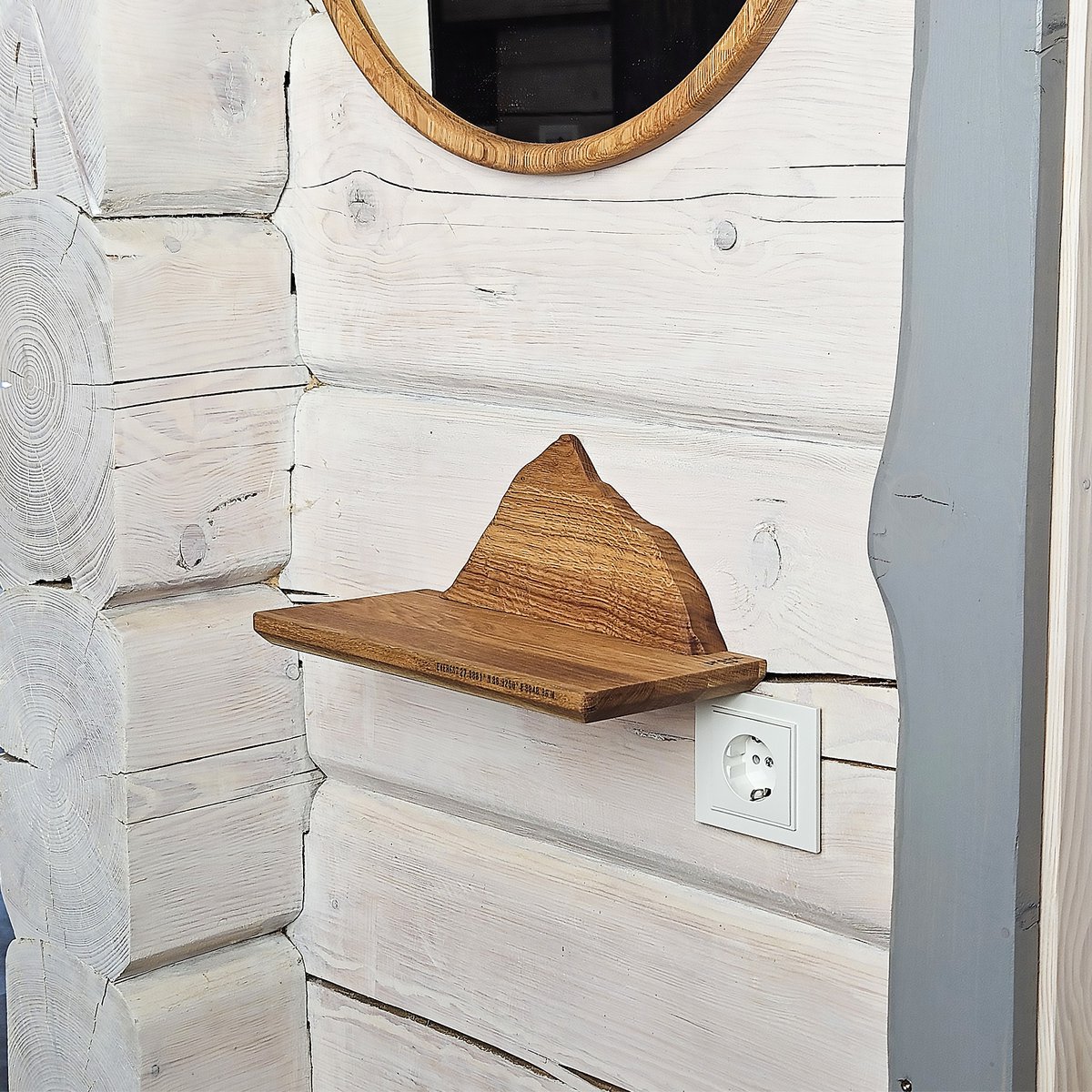 Handgemaakte houten bergplank, ideaal geschenk voor wandelaars, klimmers en buitenliefhebbers