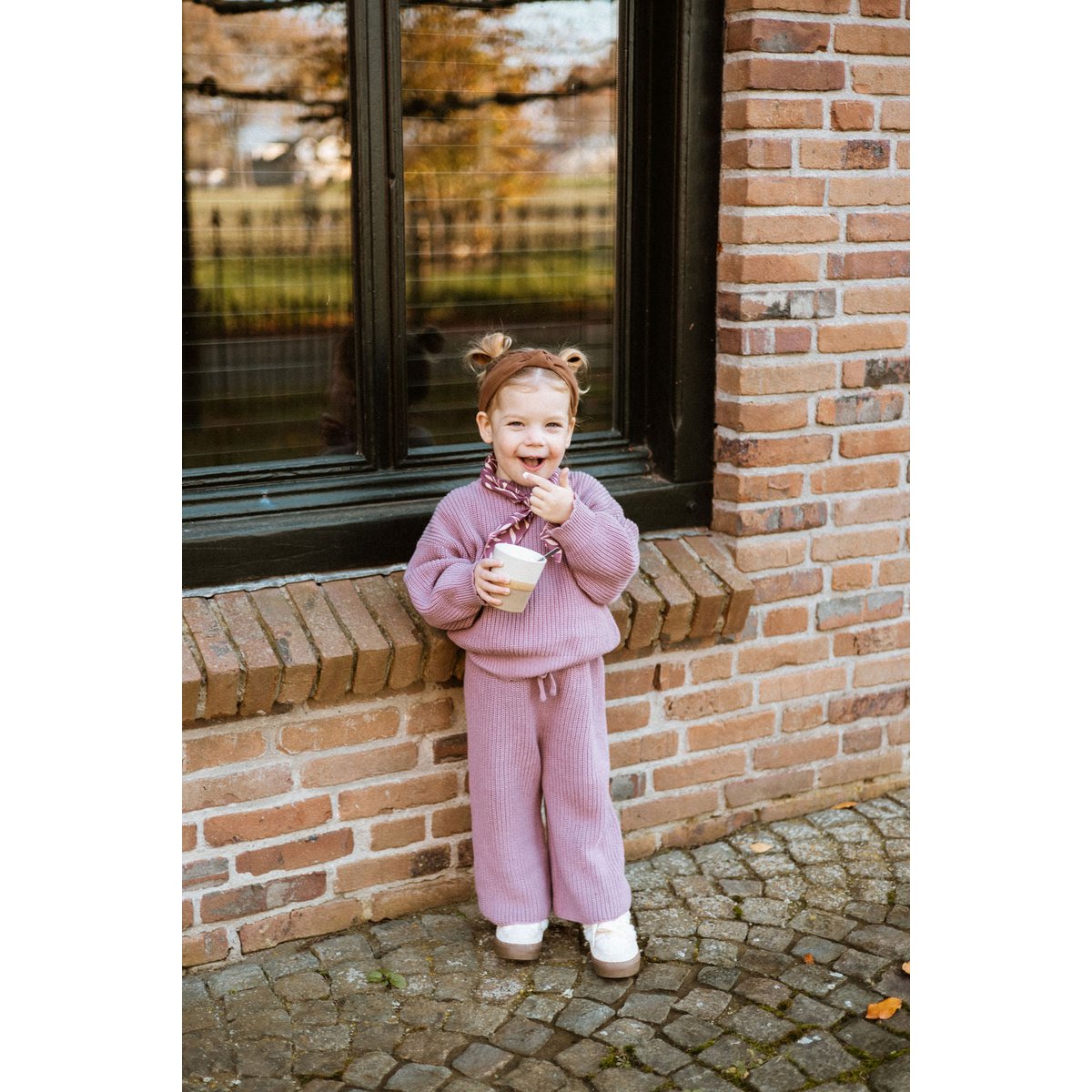 Knit Girls Set – Dusty Mauve