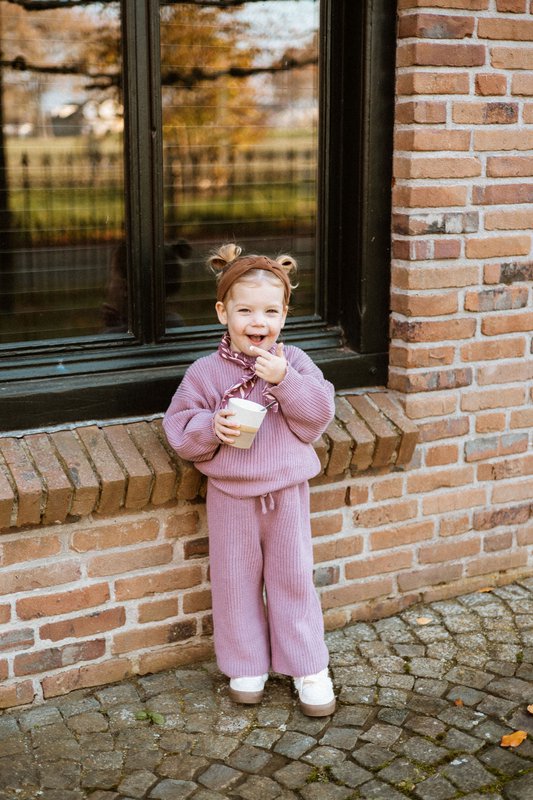 Dziewczęcy zestaw dla dziewczynki – Dusty Mauve