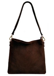 BOHO IBIZA BAG - Coral Ivory shoulder strap (70cm) + Suede bag (Cocoa)