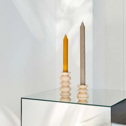 Totem Houten Kaarshouder - Medium Nº 5