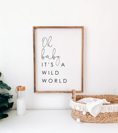 Oh baby è un poster del mondo selvaggio, poster della scuola materna neutro, poster della stanza delle ragazze, poster del safari, poster della stanza dei ragazzi, poster per bambini, poster della giungla, arredamento della giungla