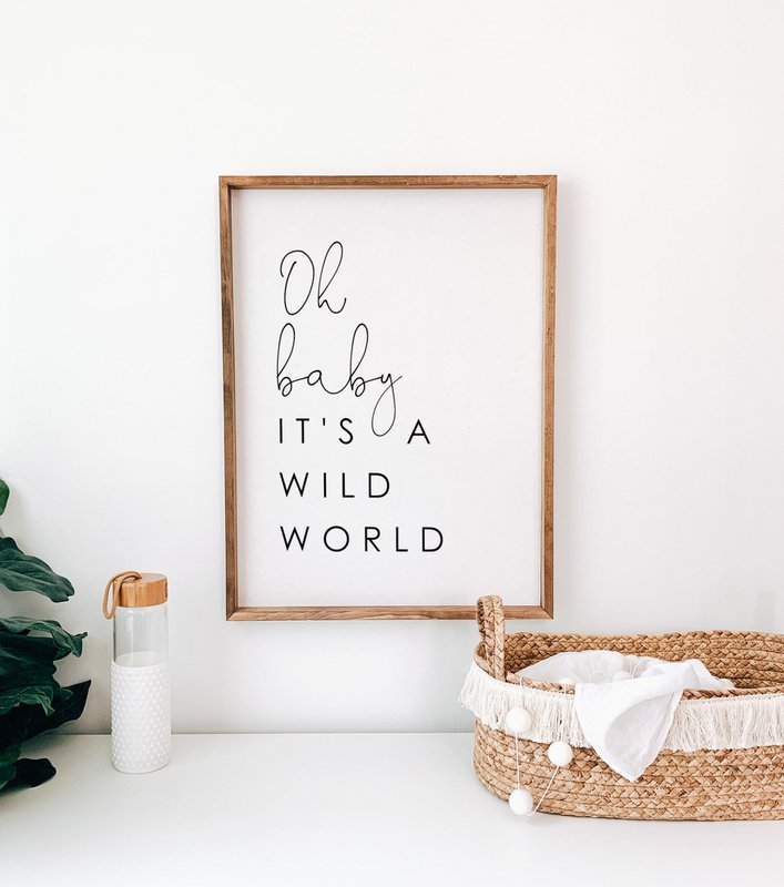 Oh baby è un poster del mondo selvaggio, poster della scuola materna neutro, poster della stanza delle ragazze, poster del safari, poster della stanza dei ragazzi, poster per bambini, poster della giungla, arredamento della giungla