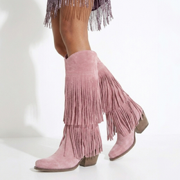 Fryda Pink Texan støvler