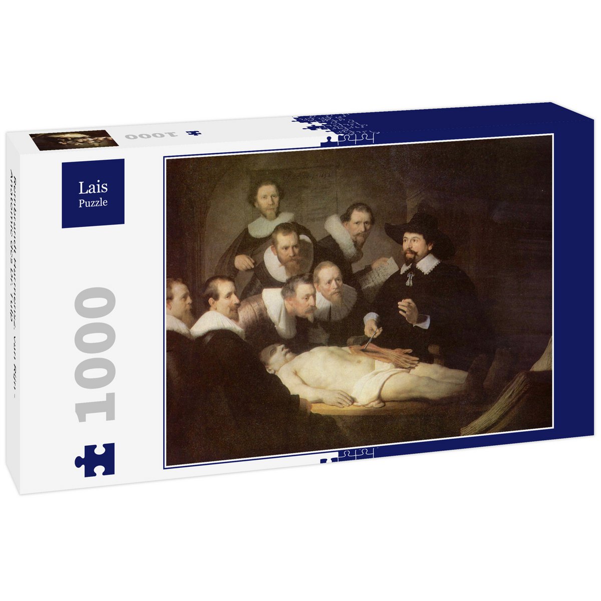 Rais Puzzle Rembrand Harmensz. de Rine - Anatomie All Dr. Tulp 1000 Teile