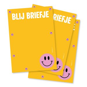 Notitieblokje A6 Blij Briefje