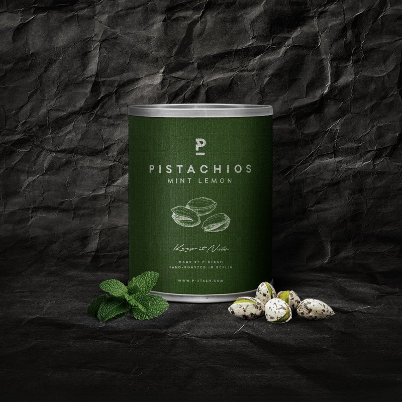 12x Pistachenoten - Munt Citroen - Mini 50g