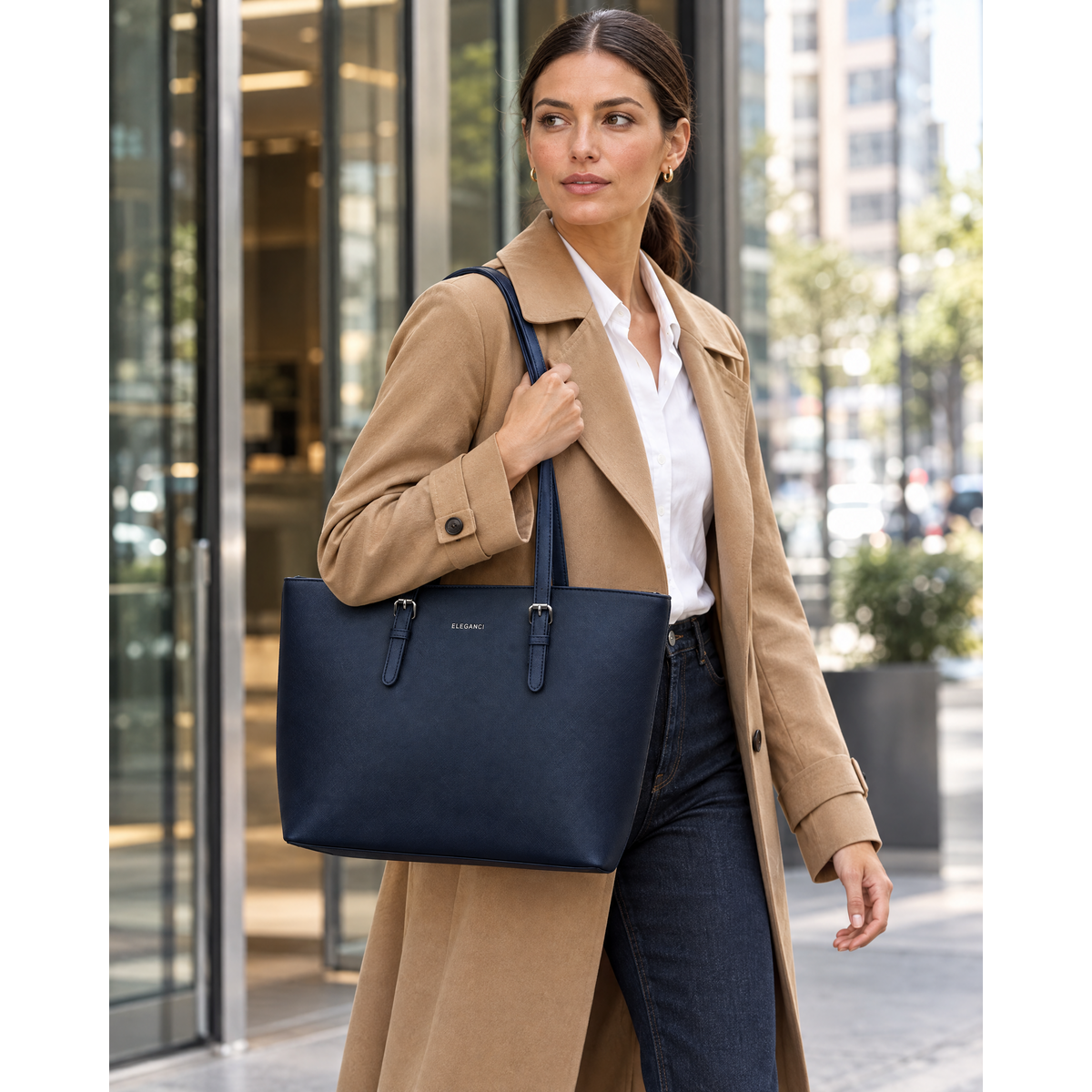 Eleganci EL-22 – Luxe shopper & werktas in vegan leer