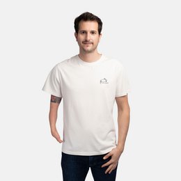 Organic T-shirt Cat Nap-Natural White Cotton T-shirt with NAP enthusiast print
