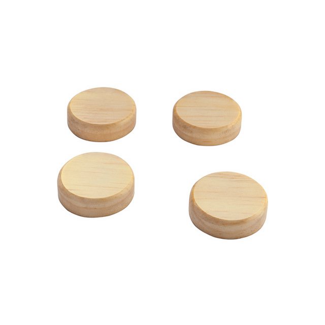 Aimants Sigel rond bois 4 pièces 33mm rond