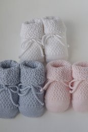 Newborn støvletter - cremet hvid