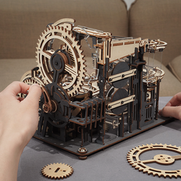 Robotime, 3D wooden puzzle marble Night City, LGA01, 32.5x21.4x22.8 cm