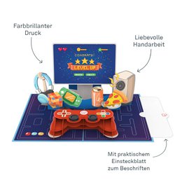 Pop-upkaart voor gamecontroller