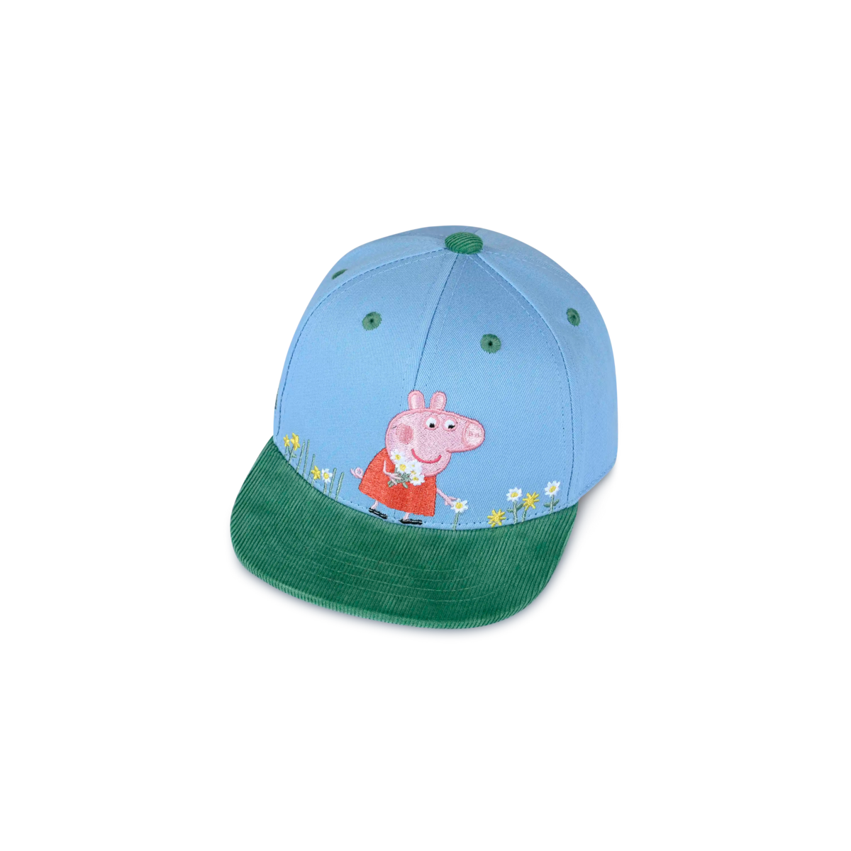 koaa – Peppa Wutz "Frühling" – Snapback blu/verde Taglia: 1-3 anni