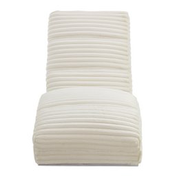 Chaiselongue Plüsch-Cord Beige