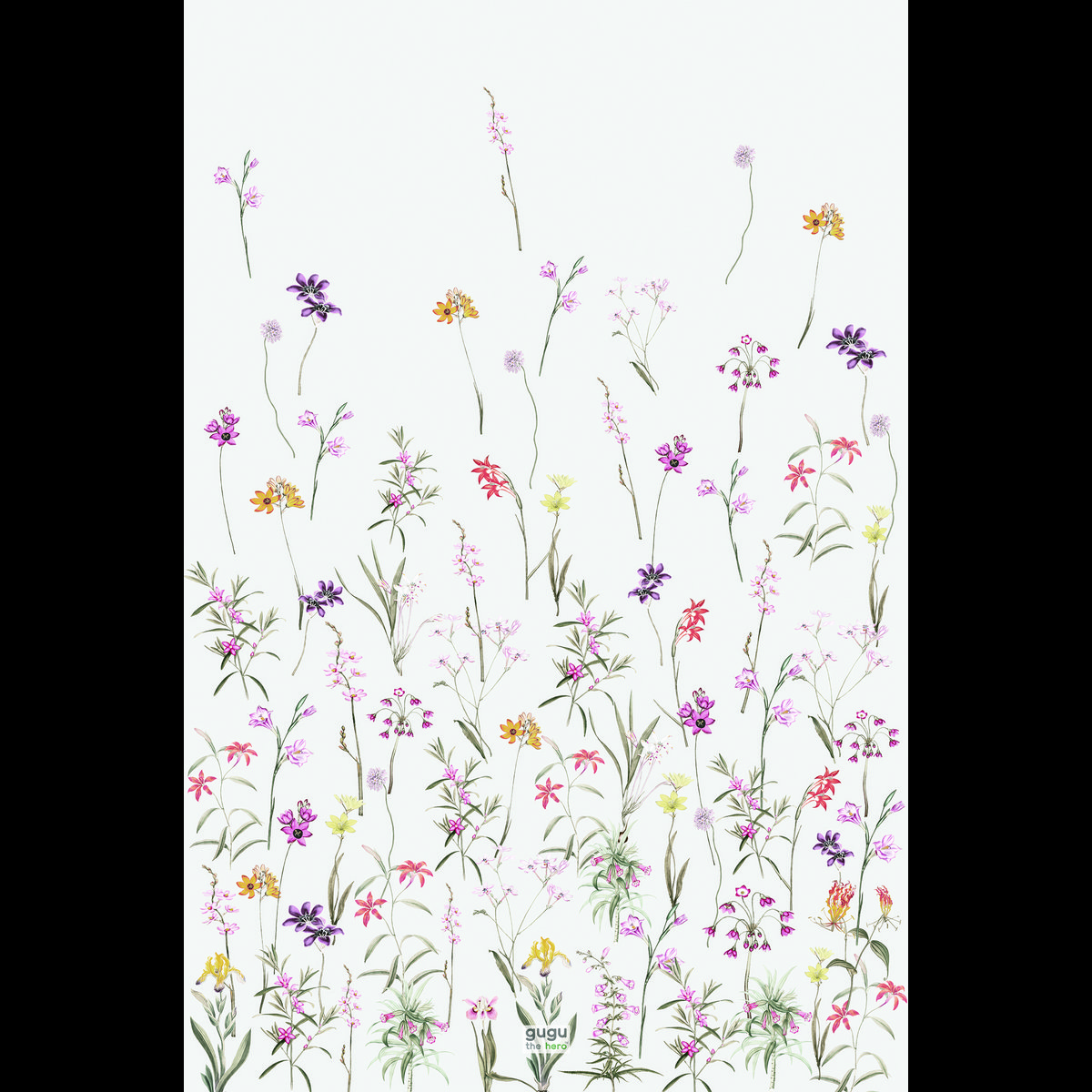 Naturkautschukmatte Flower Garden groß