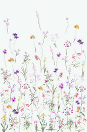 Natural rubber mat Flower Garden big