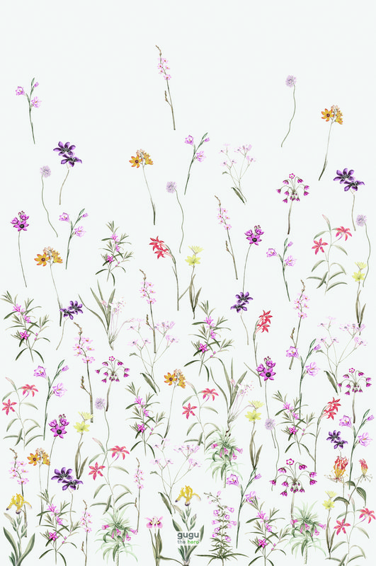 Natural rubber mat Flower Garden big