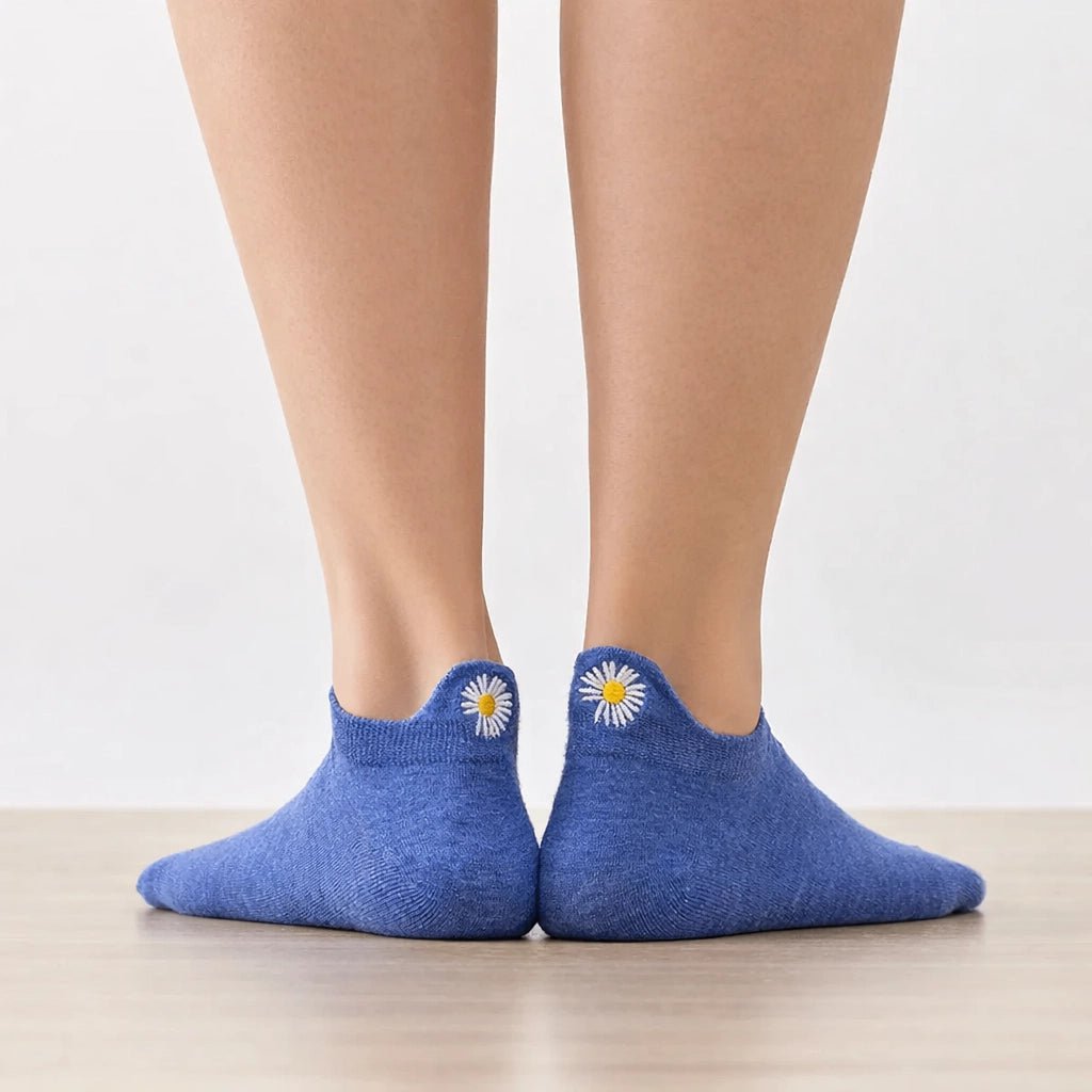 Calcetines con lengua de flores para mujer I 35-41