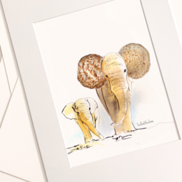 Muschel-Elefant - Art Prints