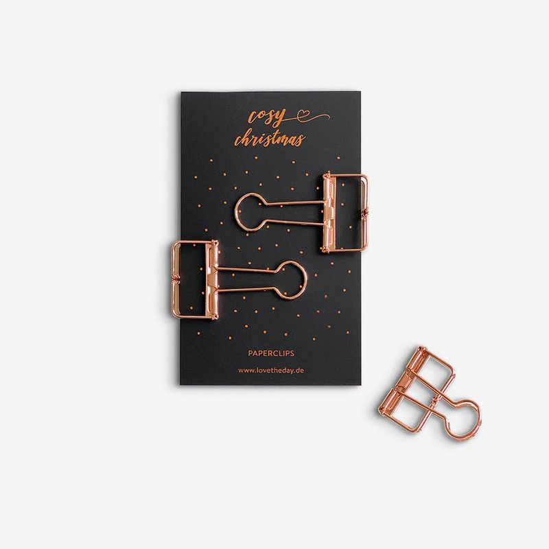 papirclips rosa guld m